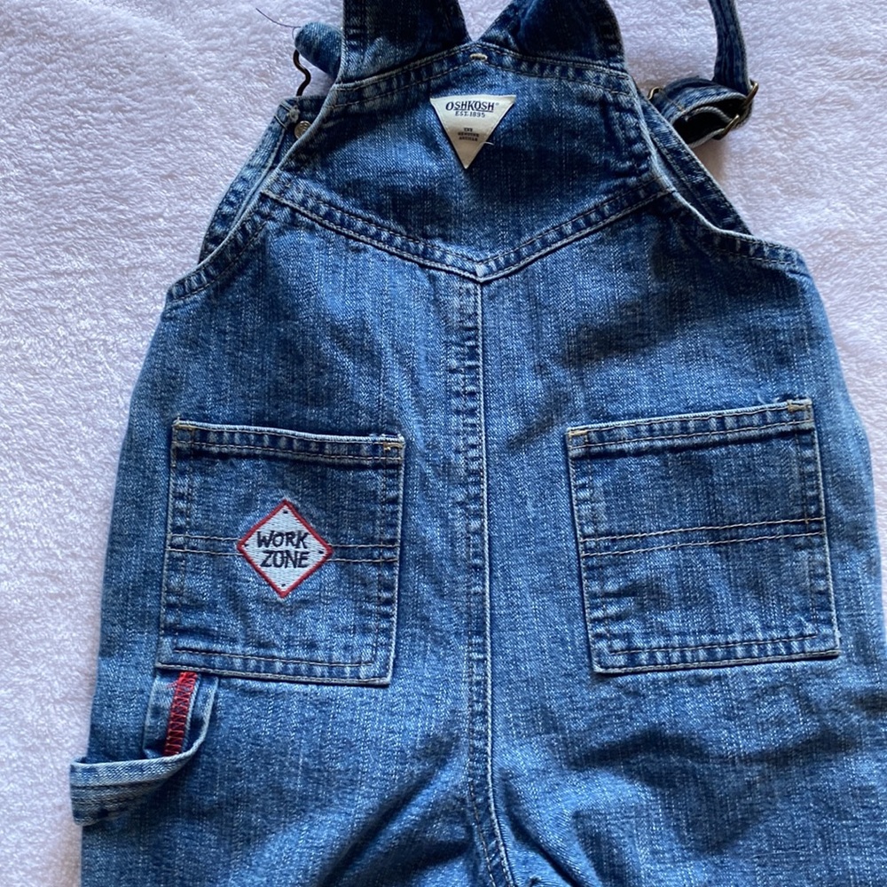 Boys: Vintage Jean Overalls (Builder Theme)- size 12 mos EUC - Picture 5 of 6
